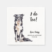 Dog Wedding Cocktail Napkins Servet (Voorkant)