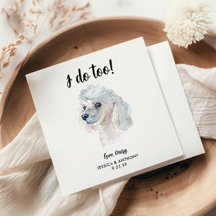 Dog Wedding Cocktail Napkins Servet