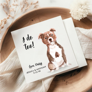 Dog Wedding Cocktail Napkins Servet