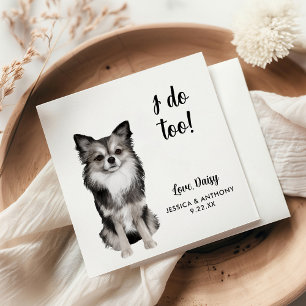 Dog Wedding Cocktail Napkins Servet