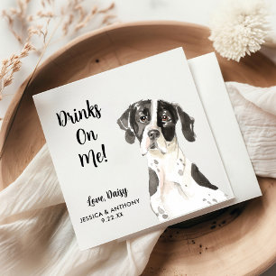 Dog Wedding Cocktail Napkins Servet