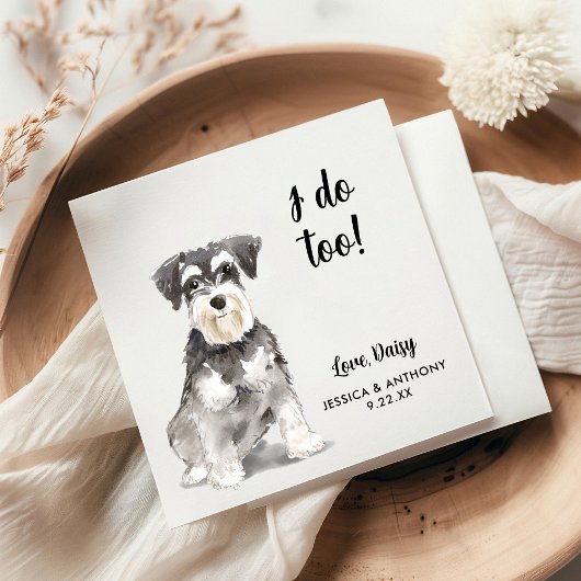 Dog Wedding Cocktail Napkins Servet