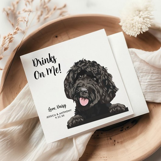 Dog Wedding Cocktail Napkins Servet