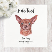 Dog Wedding Cocktail Napkins Servet