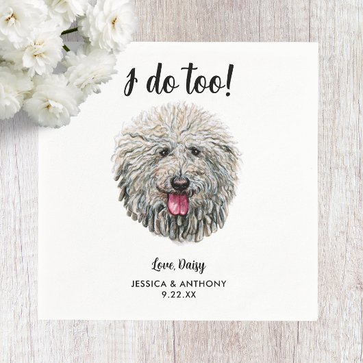 Dog Wedding Cocktail Napkins Servet
