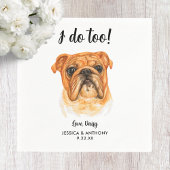 Dog Wedding Cocktail Napkins Servet