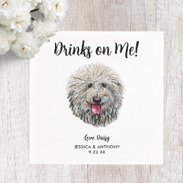 Dog Wedding Cocktail Napkins Servet