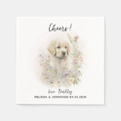 Dog Wedding Cocktail Servet (Voorkant)