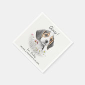 Dog Wedding Cocktail Servet (Hoek)