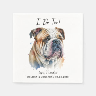 Dog Wedding Cocktail Servet