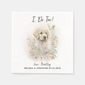 Dog Wedding Cocktail Servet (Voorkant)