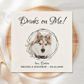 Dog Wedding Cocktail Servet