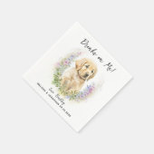 Dog Wedding Cocktail Servet (Hoek)