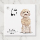 Dog Wedding Favor Labels (Voorkant)