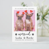 Dog Wedding Invitation (Debout devant)