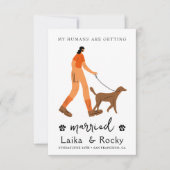 Dog Wedding Invitation (Devant)