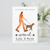 Dog Wedding Invitation (Debout devant)