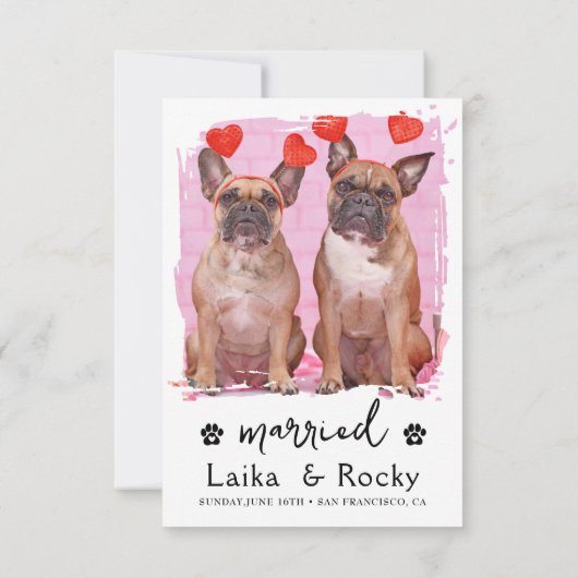 Dog Wedding Invitation (Dos)