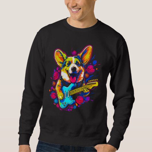 Dog Welsh Corgi Musician Trui (Voorkant)