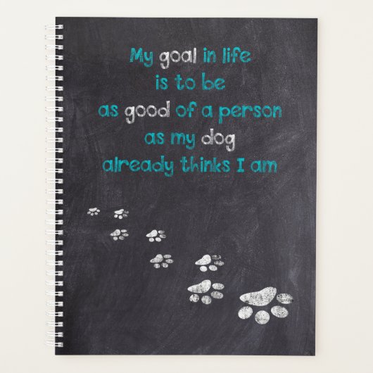 Dog Wisdom Inspirerend Citaat - het Citaat van het Planner (Voorkant)