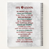 Dog Wisdom Inspirerend notebook Notitieboek (Achterkant)