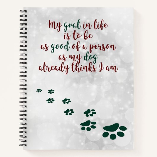 Dog Wisdom Inspirerend notebook Notitieboek (Voorkant)