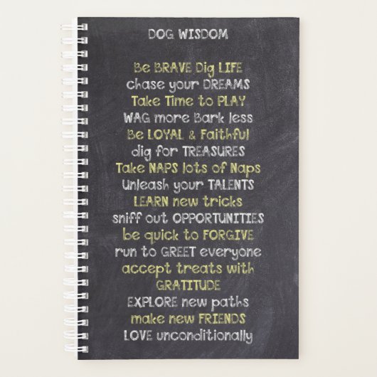Dog Wisdom - Inspirerend Planner (Voorkant)