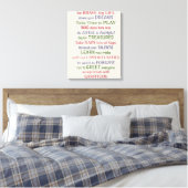 Dog Wisdom Quote Canvas Afdruk (Insitu (Slaapkamer))