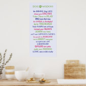 Dog Wisdom Quote Poster (Keuken)