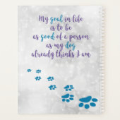 Dog Wisdom Quotes - Inspirerend Hondenliefhebbers Planner (Achterkant)