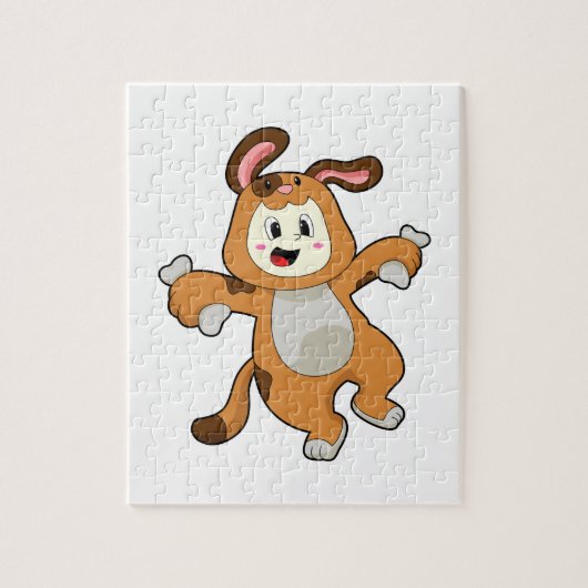 Dog with Bone as Rabbit Legpuzzel (Verticaal)