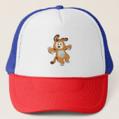 Dog with Bone as Rabbit Trucker Pet (Voorkant)