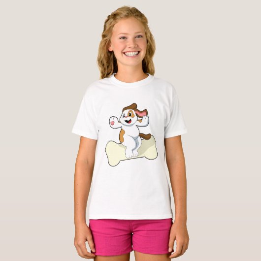Dog with Bone T-shirt (Voorkant volledig)