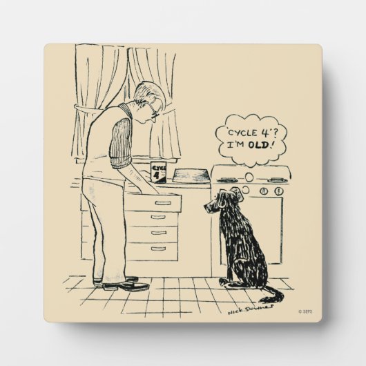 Dog wordt ouder fotoplaat (Voorkant)