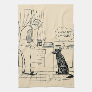 Dog wordt ouder theedoek