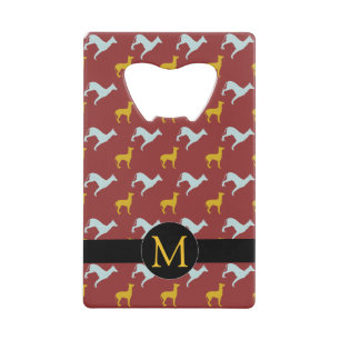 Dog Year 2018 Zodiac Birthday Monogram Bottle Open Kredietkaart Flessenopener