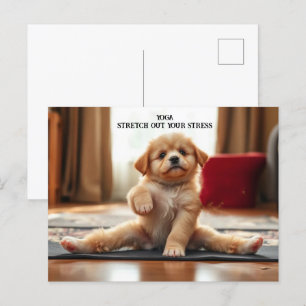 Dog Yoga Briefkaart