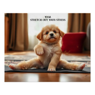 Dog Yoga Perfect Poster