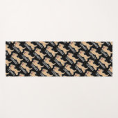 Dog Zoomies Black Yogamat (Voorkant (horizontaal))