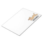 Dog Zoomies Funny Notitieblok (Schuin)