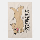 Dog Zoomies Theedoek (Verticaal)