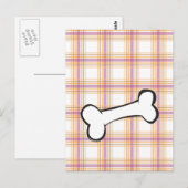 Dogbone avec Arrière - plan tatan - Carte postale (Devant / Derrière)