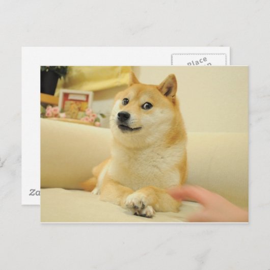 Doge Briefkaart (Voorkant / Achterkant)