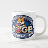 DOGE Bureaucrat Larmes Jumbo Mug (Droite)