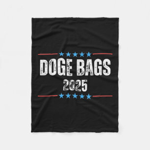 Doge D.O.G.E. Department of Government Efficiency  Fleece Deken