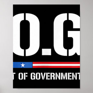 Doge d.o.g.e. Department of Government Efficiency Poster