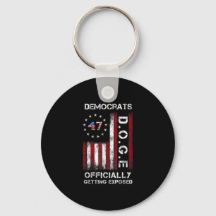 Doge Democraten krijgen Trump 20 officieel onthuld Sleutelhanger