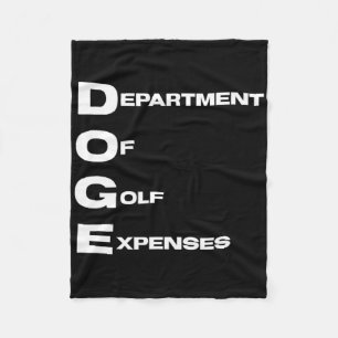 Doge Department Of Golf Kosten Trump Huichelaar D Fleece Deken