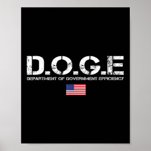 Doge Department of Government Efficiency U Poster