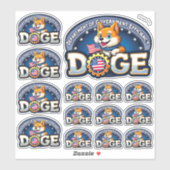 DOGE Department of Government Efficiency Vinyl Sticker (Vel)